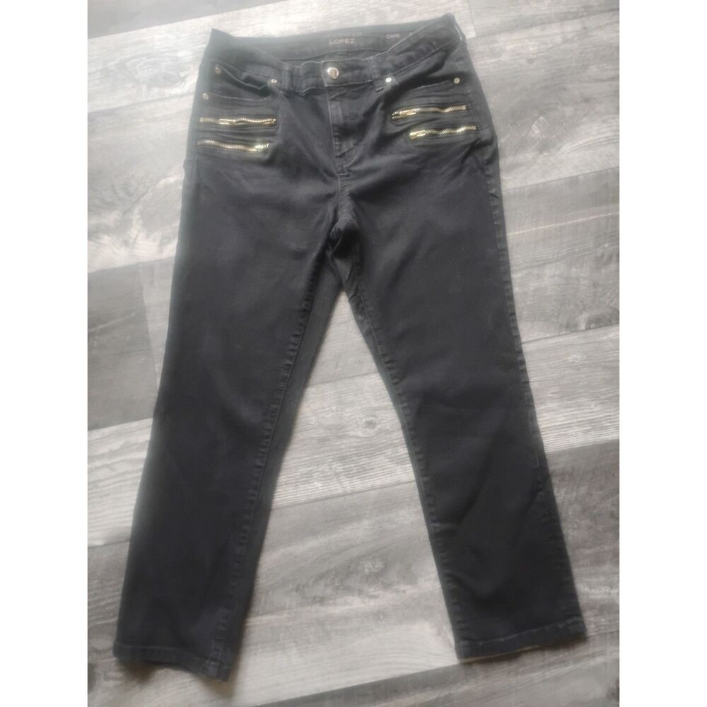 Jennifer Lopez Women's Size 8 Black Jean Capris